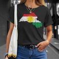 Her Biji Kurdistan Kurden With Kurdistan Flag T-Shirt Geschenke für Sie