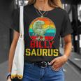 Billy Saurus Family Reunion Last Name Team Custom T-Shirt Gifts for Her