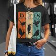 Birds Periodic Table Elements Birdwatching Ornithology T-Shirt Gifts for Her