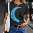 Black Cat Crescent Moon Sailor Mum T-Shirt Gifts for Her