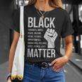 Black Lives Hopes Dreams Views Futures Businesses Matter T-Shirt Gifts for Her