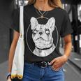 Black Metal French Bulldog Gothic Heavy Metal Dog T-Shirt Gifts for Her