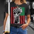 Black Power Flag Pan-African Liberation Marcus Garvey T-Shirt Gifts for Her