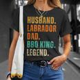Black Yellow Chocolate Fox Red Silver Lab Dad And Bbq King T-Shirt Gifts for Her