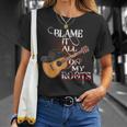 Blame It All On My Roots Country Music Lover T-Shirt Gifts for Her