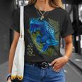 Blue Poison Dart Frog Colored Exotic Animal Amphibian Pet T-Shirt Gifts for Her