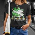 All Booked For St Patrick's Day Bookish Leprechaun Bookworm T-Shirt Gifts for Her