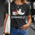 Books Boooooks Ghost Loving Cute Humor Parody T-Shirt Gifts for Her