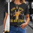 Born To Rock 80'S Rocker Guitar Guitarist Cool Music Lovers T-Shirt Gifts for Her