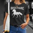 Boss Mare Female Horses Cute Horse Pony Lover T-Shirt Gifts for Her
