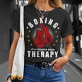 Boxing It's Cheaper Therapy Boxing Gloves Boxer T-Shirt Gifts for Her