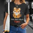 This Boy Loves Tigers Wild Animal Zoo T-Shirt Gifts for Her