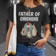 Boys Hen Dad Father's Day Father Of Chickens T-Shirt Gifts for Her