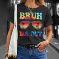 Bruh We Out Teachers Happy Last Day Of School Retro Vintage T-Shirt Gifts for Her
