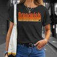 Brunswick Style Rétro Des Années 80 De L'ohio T-Shirt Cadeaux pour elle
