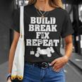 Build Break Fix Repeat RC Car Radio Control Racing T-Shirt Gifts for Her