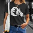 Bunny Rabbit Ok Okay Shadow Hand Gesture Sign Circle Game T-Shirt Gifts for Her