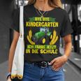 Bye Bye Kindergarten Ich Fahre Jetzt In Die Schule Tractor T-Shirt Geschenke für Sie