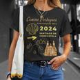 Camino Portugues Santiago De Compostela Portuguese Way 2024 T-Shirt Geschenke für Sie