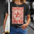 Camisaintage Hammer Sickle Urss Cccp Retro Soviet Camiseta unisex Regalos para ella