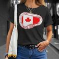 Canada Flag Climbing Carabiner T-Shirt Gifts for Her