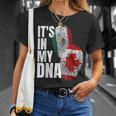 Canadian And Mexican Dna Flag Heritage T-Shirt Gifts for Her