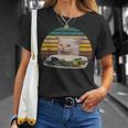 Cat At Dinner Table Animals Outfits Lovely Cat Meme T-Shirt Gifts for Her