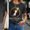 Cat Playing Fire Ring Total Solar Eclipse 2024 Kentucky T-Shirt Gifts for Her