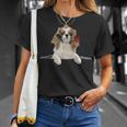 Cavalier King Charles Spaniel Rose Zipper Cute Gif T-Shirt Gifts for Her