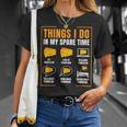 Ce Que Je Fais Pendant Mon Temps Libre Parmesan T-Shirt Cadeaux pour elle
