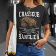 Chasseur De Sanglier Chasse Humour Cadeau Chasseur T-Shirt Cadeaux pour elle