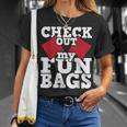 Check Out My Funbags Cornhole Player Bean Bag Game T-Shirt Gifts for Her