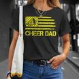 Cheer Dad Cheerleading Usa Flag Fathers Day Cheerleader T-Shirt Gifts for Her