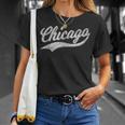 Chicago Retro Vintage Varsity Script Sports Jersey Style T-Shirt Gifts for Her