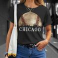 Chicago Skyline City Vintage Baseball Lover T-Shirt Gifts for Her