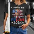 I Choose The Felon 2024 Support Trump 2024 Convicted Felon T-Shirt Gifts for Her