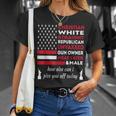Christian White Straight Independence Day Memorial Day Pride T-Shirt Gifts for Her