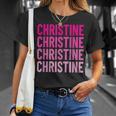Christine Name Personalized Name Birthday T-Shirt Gifts for Her