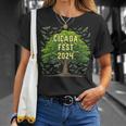 Cicada Fest Commemorative Brood Emergence Cicada T-Shirt Gifts for Her