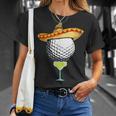 Cinco De Mayo Golf Ball With Sombrero And Margarita Golfer T-Shirt Gifts for Her