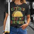 Cinco De Mayo Let's Taco Bout My Birthday Mexican Party T-Shirt Gifts for Her