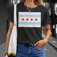 City Of Chicago Illinois Flag Windy City T-Shirt Gifts for Her