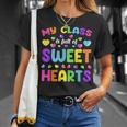My Class Is Full Of Sweet Hearts Valentines Day Cute Teacher T-Shirt Gifts for Her