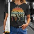 Classic 52Nd Birthday Idea Vintage 1972 T-Shirt Gifts for Her