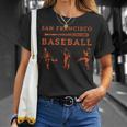 Classic San Francisco Baseball Fan Retro T-Shirt Gifts for Her