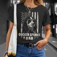 Cocker Spaniel Dad Cool Vintage Retro Proud American T-Shirt Gifts for Her