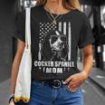 Cocker Spaniel Mom Cool Vintage Retro Proud American T-Shirt Gifts for Her