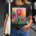 Colorful Tulip Costume T-Shirt Gifts for Her