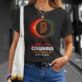 Columbus Indiana Total Solar Eclipse 2024 T-Shirt Gifts for Her