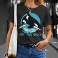 Comer La Rica Ballena Orca Meme Camiseta unisex Regalos para ella